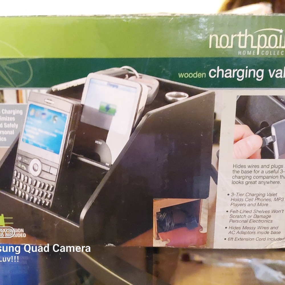 North Point Wooden Charging Valet.